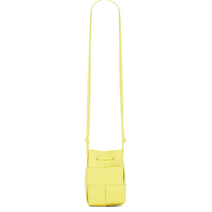 Chic Woven Mini Crossbody Bucket Bag – Lightweight Shoulder Handbag
