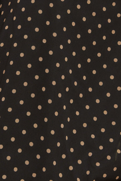 MIDNIGHT DOT CHIC WOVEN TOP