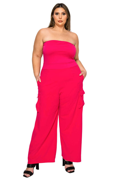 Yumi Sleeveless Cargo Jumpsuit