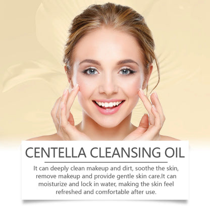 Centella Facial Care Combo Gentle Soothing Makeup Remover Oil Centella Cleanser Centella Serum Set for Sensitive Skin Daily Care