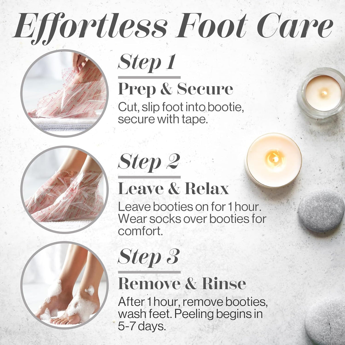 Baby Foot Original Exfoliation Foot Peel - Callus Remover for Rough Cracked, Dry Feet, Dead Skin Removal - Foot Peeling Mask for Baby Soft Feet - Spa Experience at Home & Gift Ideas - Lavender Scented