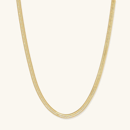 Gold Filled Herringbone Necklace