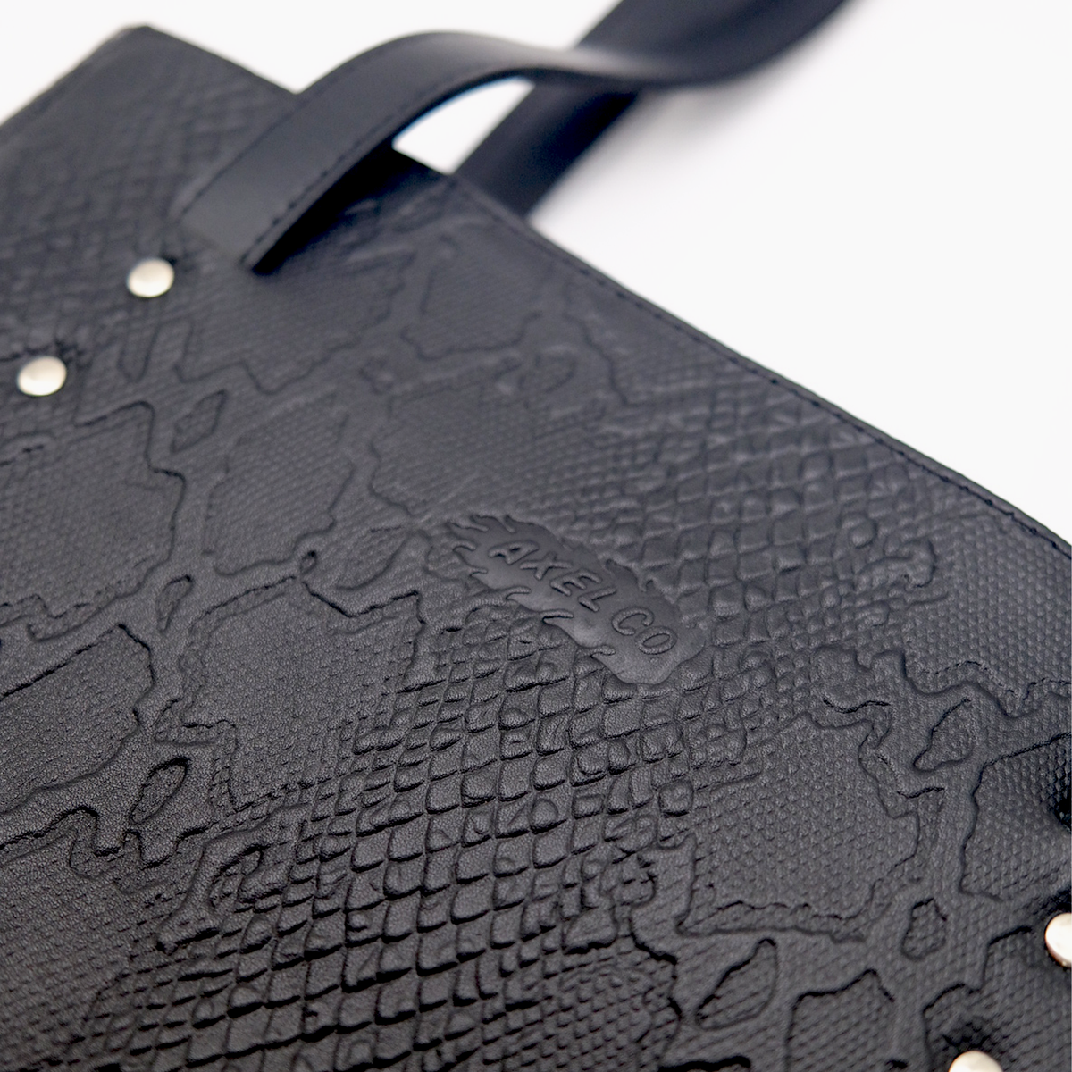 Alligator Skin Leather Shoulder Bag with Zebra Print Liner